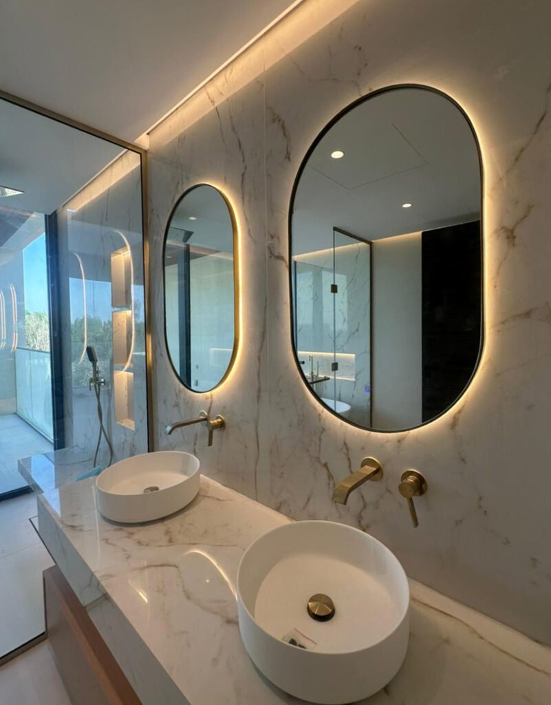 capsule mirror with frame capsule mirror with frame