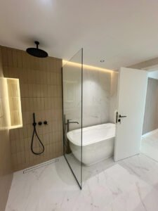 fixed glass panel