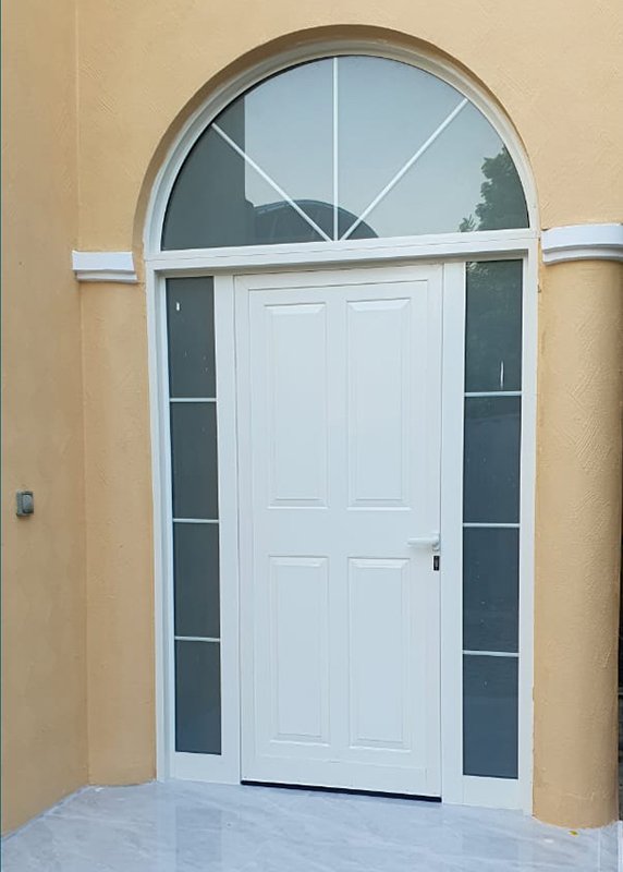 aluminium glass door