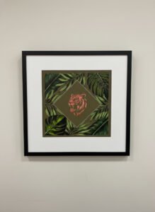 black frame with mount 5844