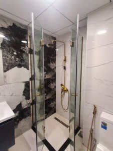 folding shower glass door 0407