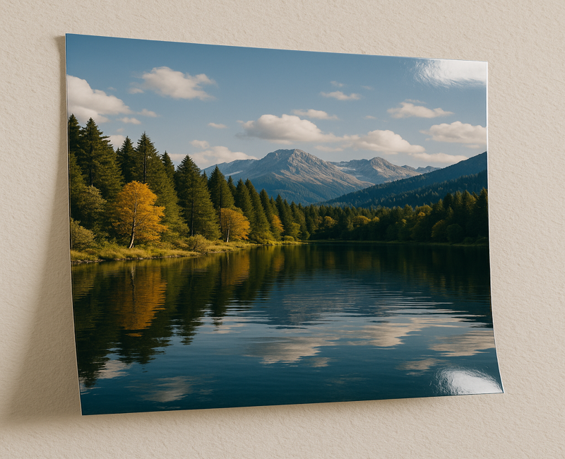 glossy photo 