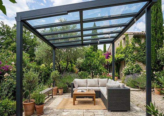 pergola glass roof pergola glass roof