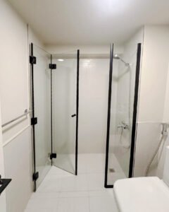 shower glass folding door