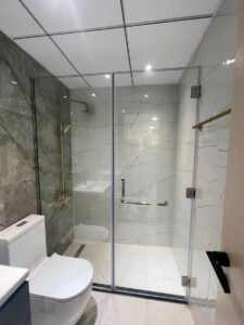 shower glass hinged door 1707